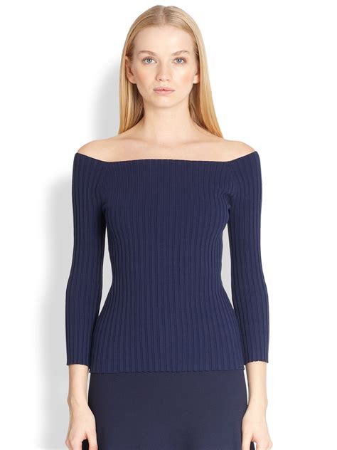 michael kors twilight blue sweater womens|Michael Kors Collection: Blue Sweaters .